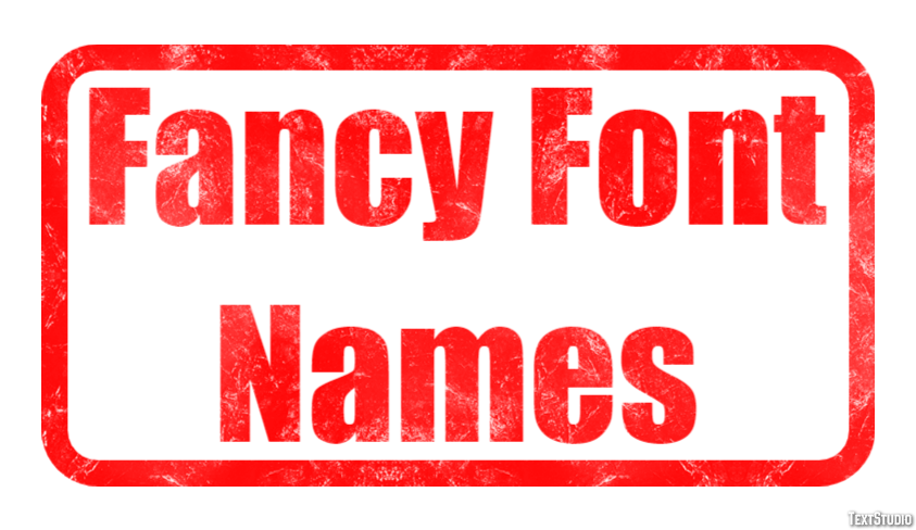 Fancy Font Names Effetto testo