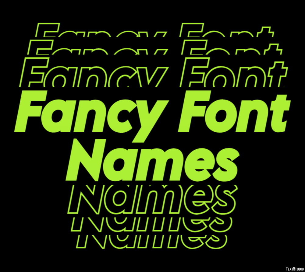 Fancy Font Names Effetto testo