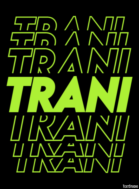 Trani Efekt tekstowy