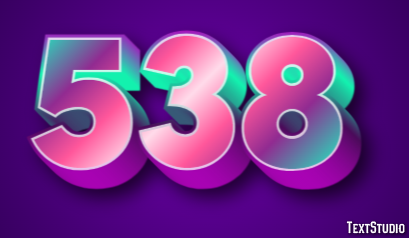 538 Text Effect