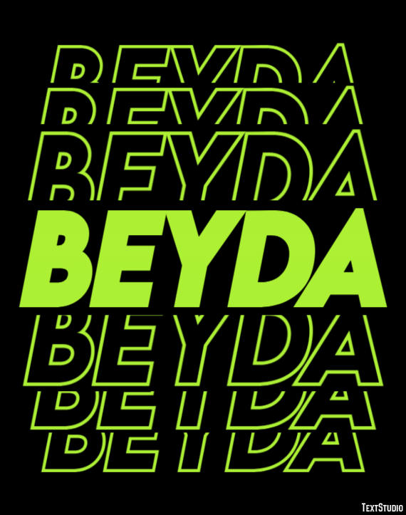 Beyda Metin Efekti