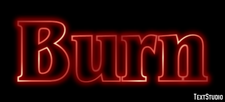 Burn Text Effect