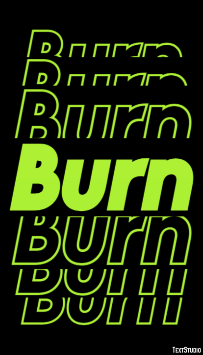 Burn Metin Efekti