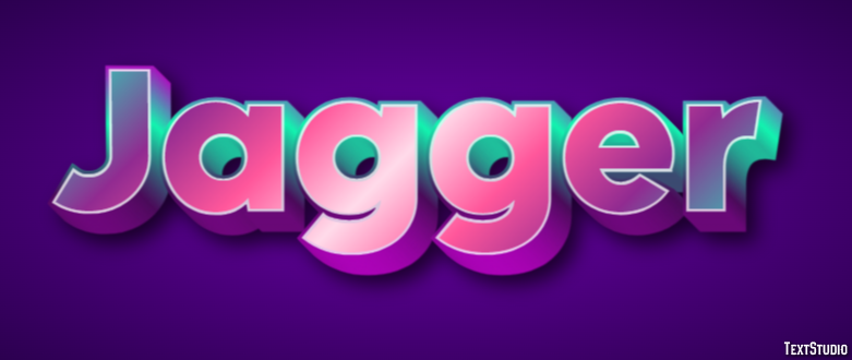 Jagger Text Effect