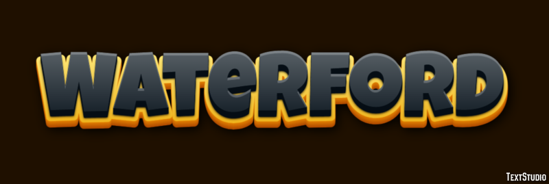Waterford Эффект текста