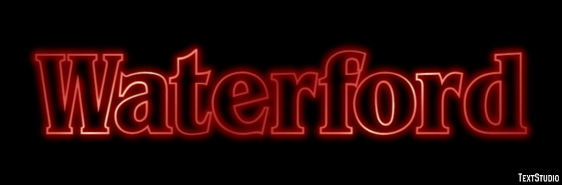 Waterford Эффект текста