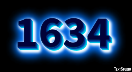 1634 Эффект текста