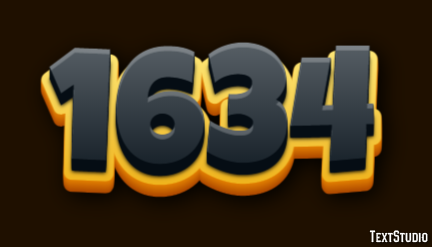 1634 Эффект текста