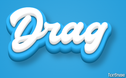 Drag Text Effect