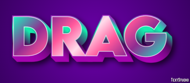 Drag Text Effect
