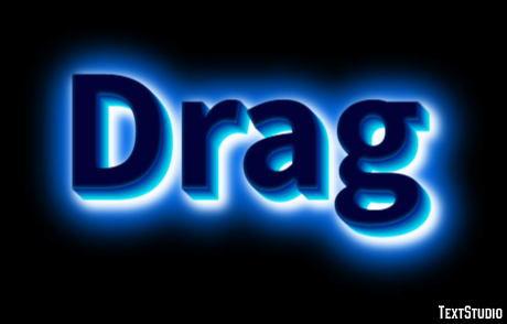 Drag Efecto de Texto