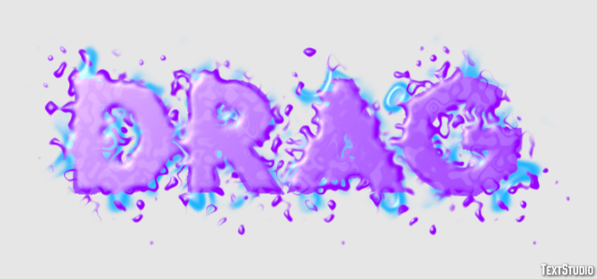 Drag Text Effect