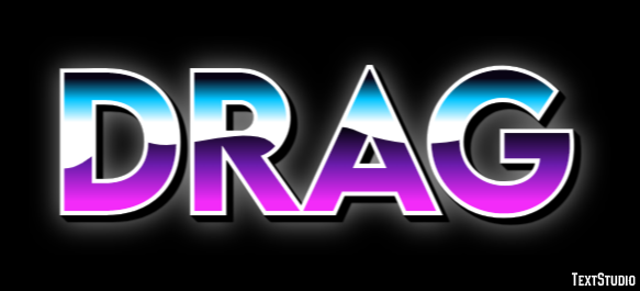 Drag Text Effect