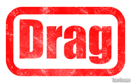 Drag Text Effect