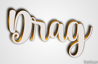 Drag Efecto de Texto