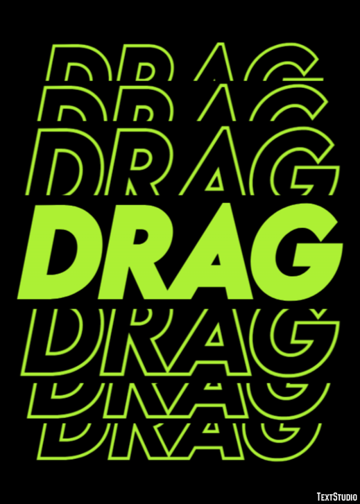 Drag Text Effect