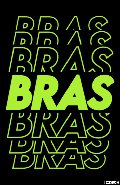 Bras Эффект текста