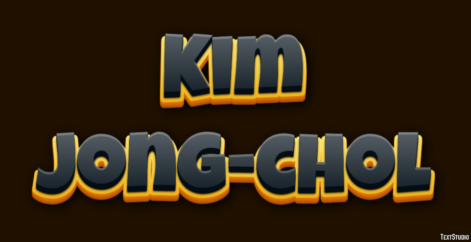 Kim Jong-chol Texteffekt