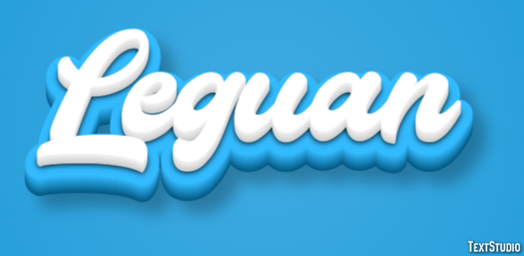 Leguan Texteffekt