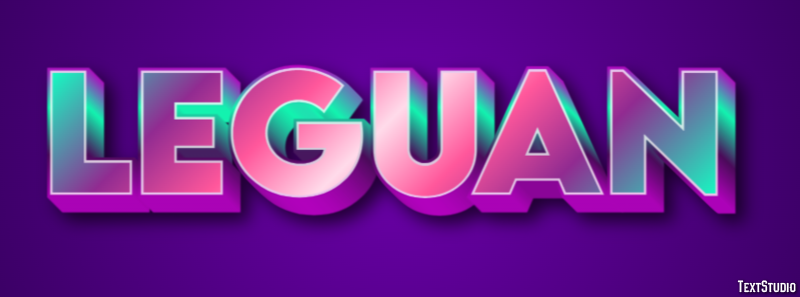 Leguan Texteffekt