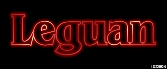 Leguan Texteffekt