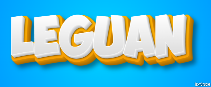 Leguan Texteffekt