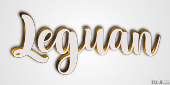 Leguan Texteffekt