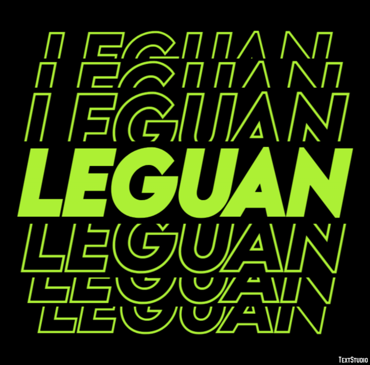 Leguan Texteffekt