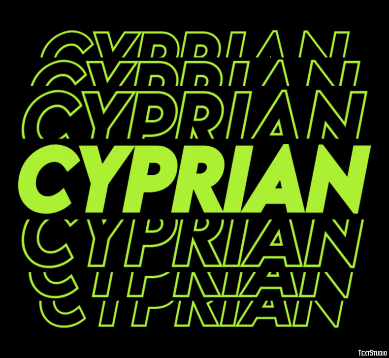 Cyprian Texteffekt