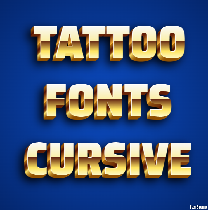 Tattoo Fonts Cursive Tekst Effect