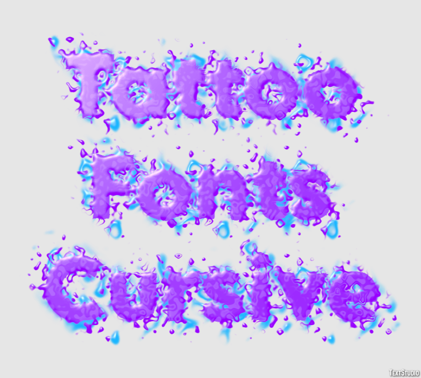Tattoo Fonts Cursive Efekt tekstowy