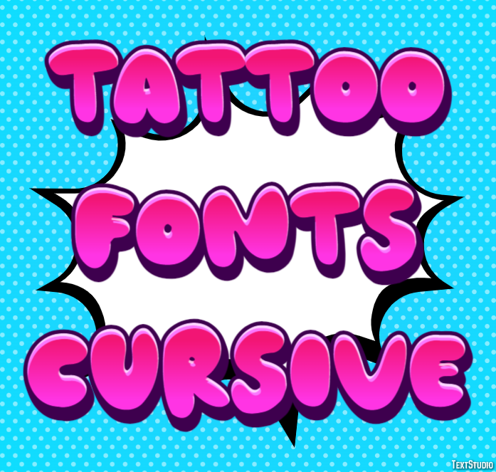 Tattoo Fonts Cursive Efekt tekstowy
