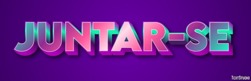 Juntar-se Efeito de texto