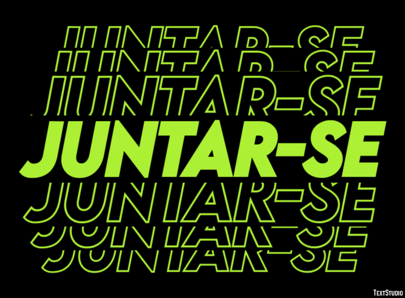 Juntar-se Efeito de texto