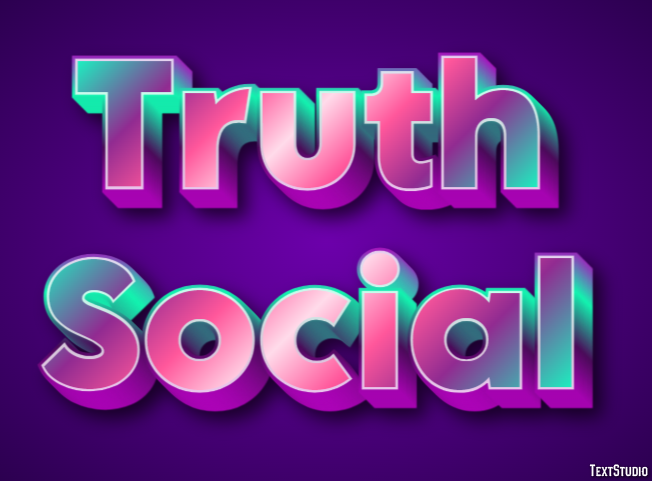 Truth Social Text Effect