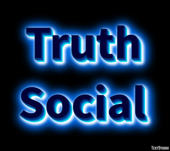 Truth Social Text Effect