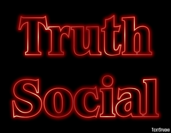 Truth Social Text Effect