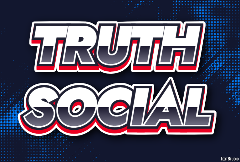 Truth Social Text Effect