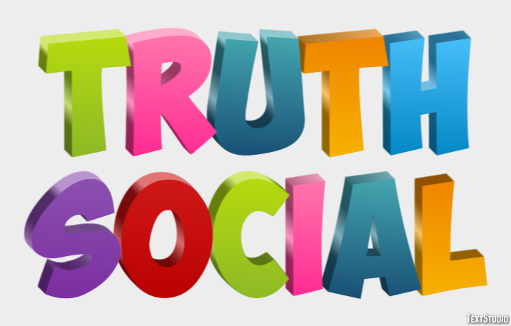 Truth Social Efecto de texto