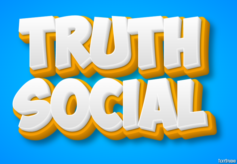Truth Social Text Effect