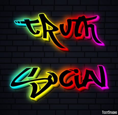 Truth Social Text Effect