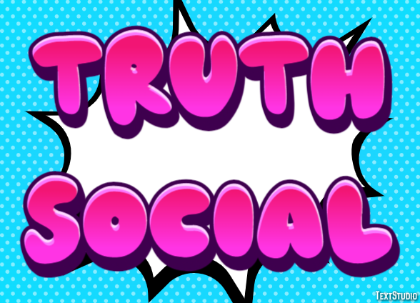 Truth Social Text Effect