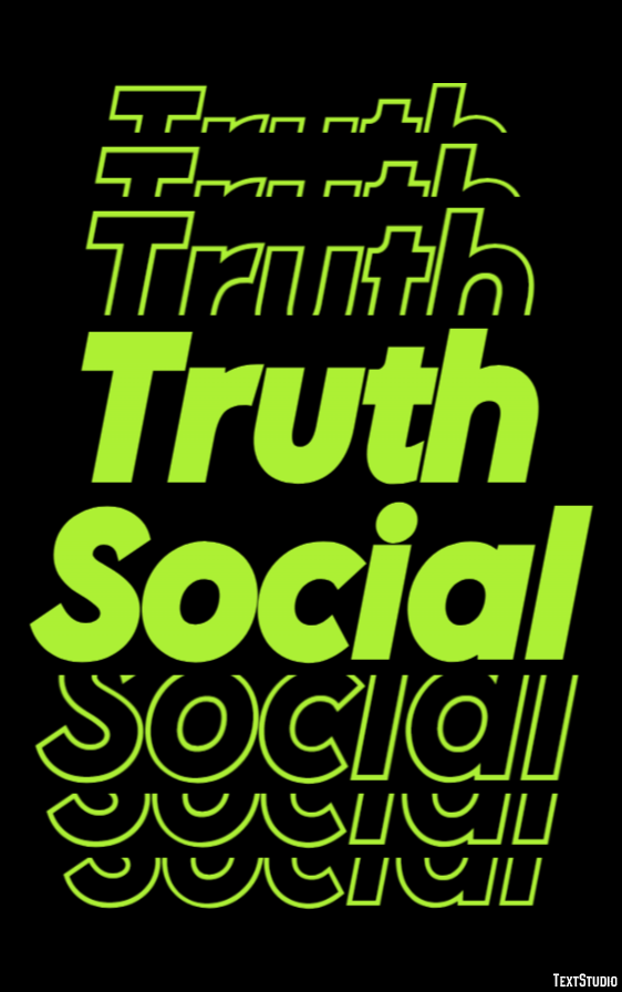 Truth Social Text Effect