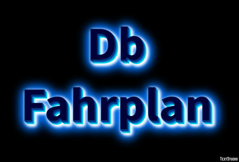 Db Fahrplan Texteffekt