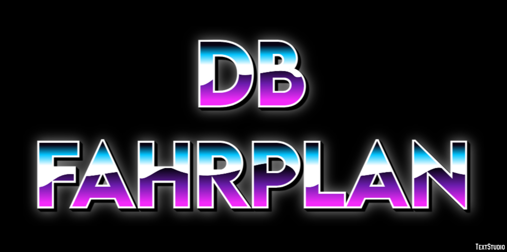 Db Fahrplan Tekst Effect