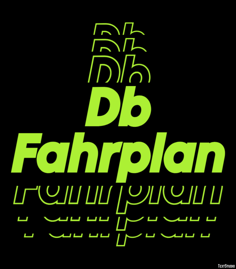 Db Fahrplan Texteffekt