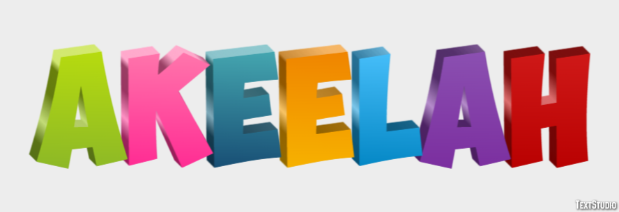 Akeelah Texteffekt