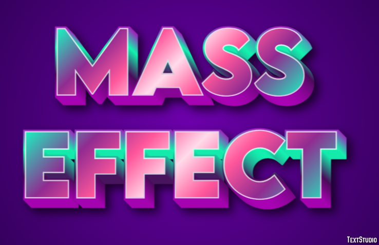 Mass Effect Effetto testo