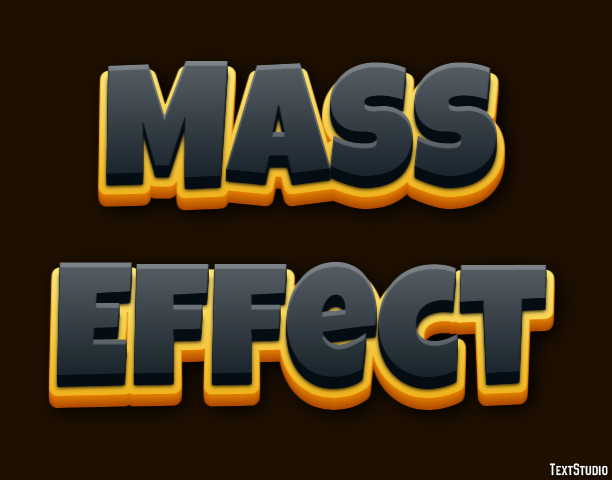 Mass Effect Text Effect