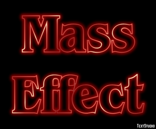 Mass Effect Effetto testo
